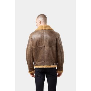 GÖTTIG.  Blouson en cuir Shearling Aviator B3 - Marron 