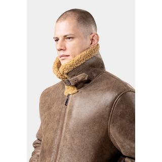 GÖTTIG.  Blouson en cuir Shearling Aviator B3 - Marron 