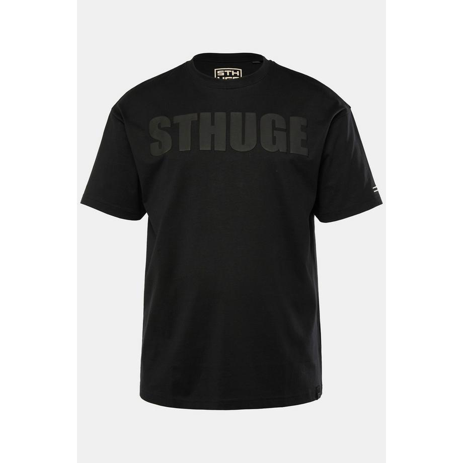 Sthuge Oversized Halbarm T-Shirt mit Brustprint  