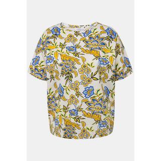 Studio Untold  T-shirt oversized à imprimé floral. Col rond et manches courtes 