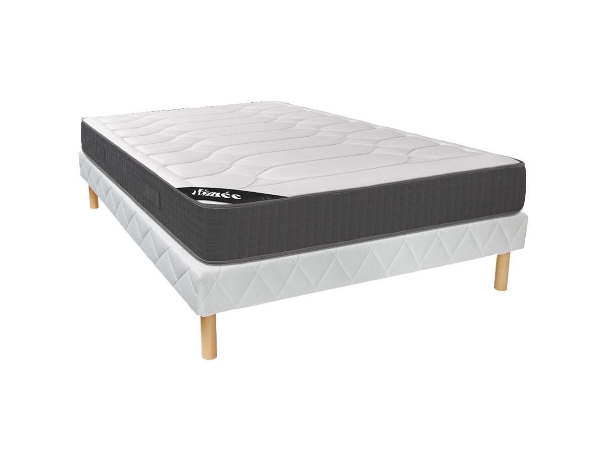 Ysmée Ensemble 140 x 190 cm sommier + matelas mémoire de forme ép.28cm - GIZEUX de YSMÉE  