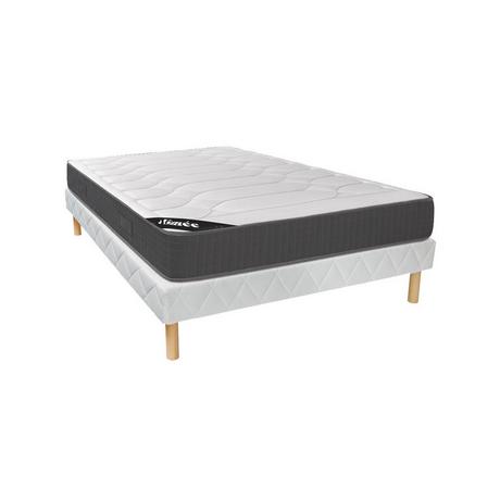 Ysmée Ensemble 140 x 190 cm sommier + matelas mémoire de forme ép.28cm - GIZEUX de YSMÉE  