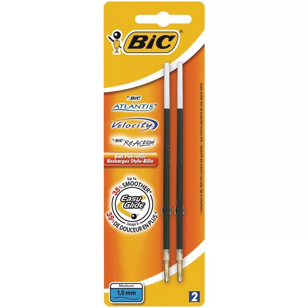 BIC Recharge p.Atlantis Prem.0.4mm 892409 bleu 2 pièces