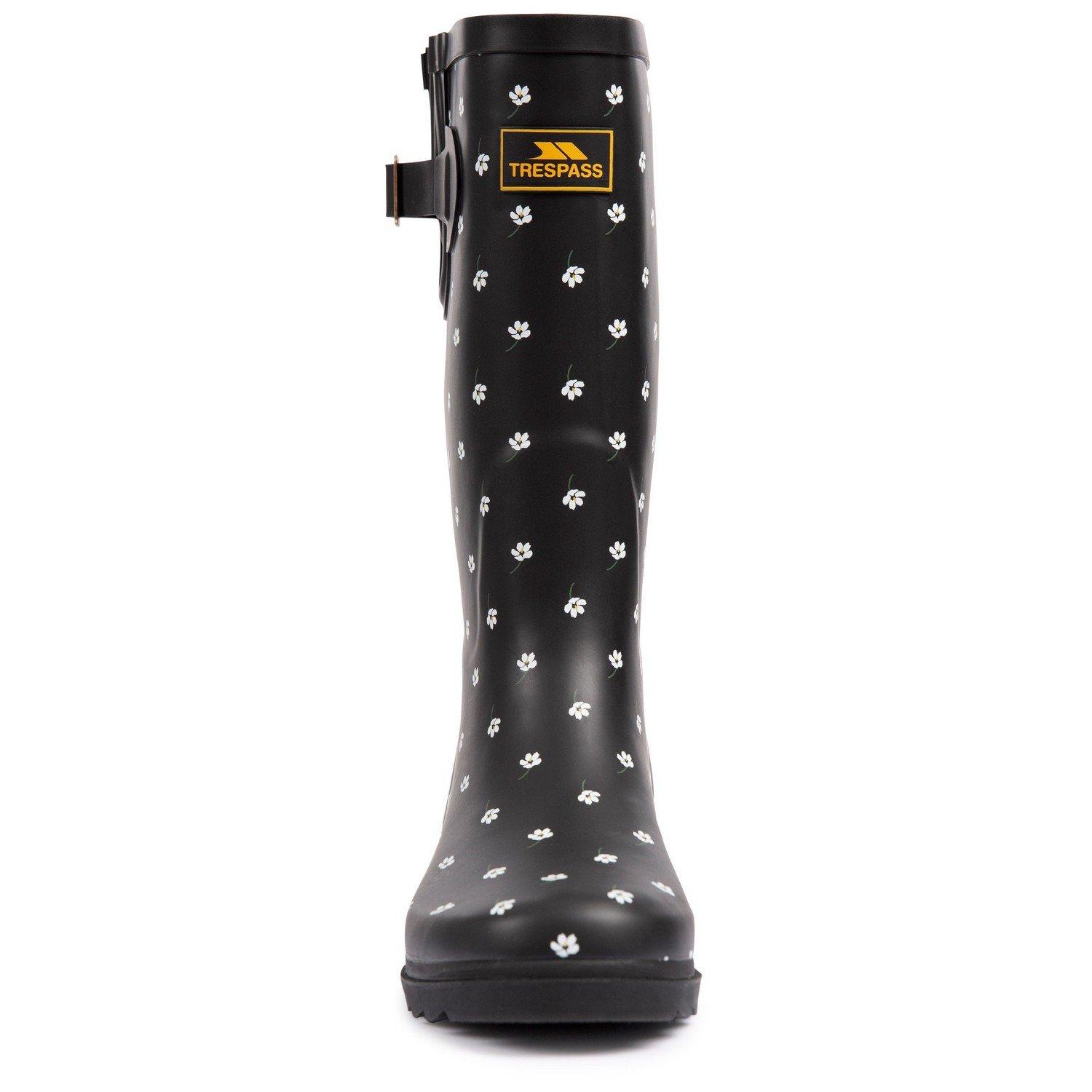Image of Gummistiefel Samira, Floral Damen Schwarz 43