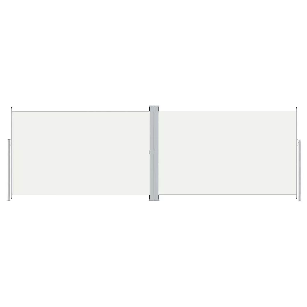 vidaXL Auvent latéral rétractable Crème 200x600 cm