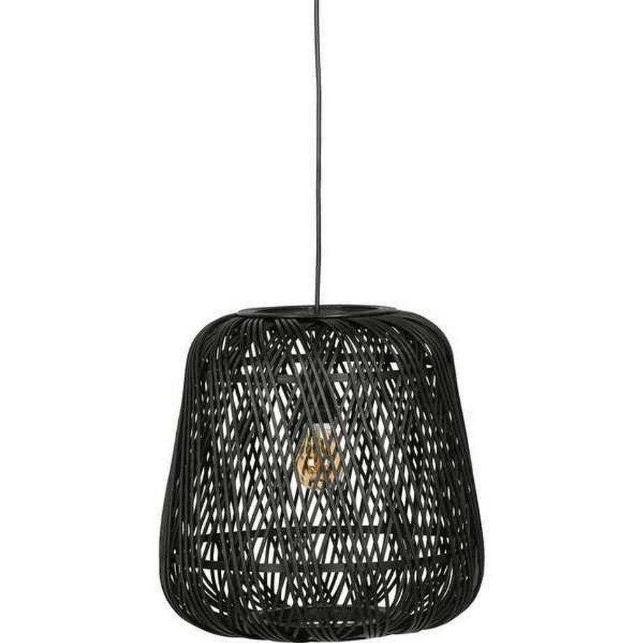 mutoni Lampe à suspension Moza bambou noir  