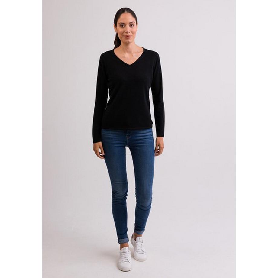 CASH-MERE.CH Kaschmir V-Ausschnitt Pullover  