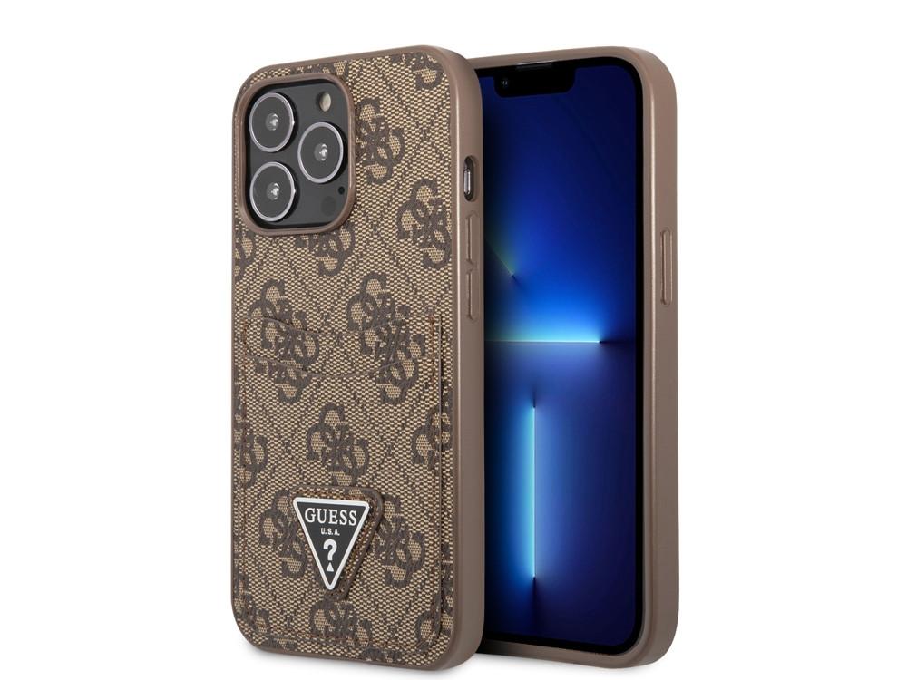 GUESS  Coque iPhone 14 Pro PU 4G Porte-cartes 