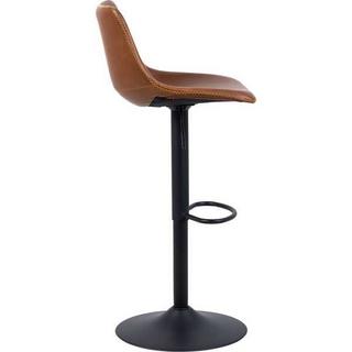 mutoni Tabouret de bar Barnstable cognac, noir (1 pièce)  