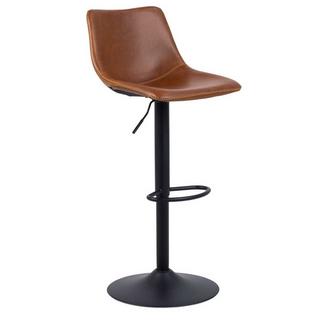 mutoni Tabouret de bar Barnstable cognac, noir  