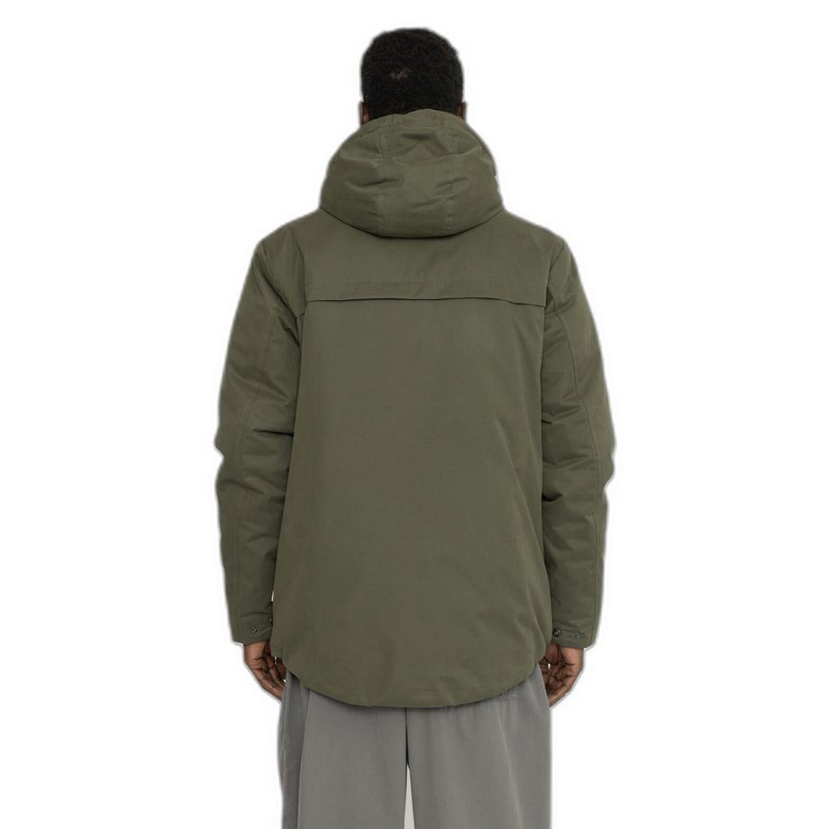 Revolution Kurze Regenjacke mit Kapuze und Reissverschlusstaschen  