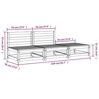 VidaXL Gartensofa douglasienholz  