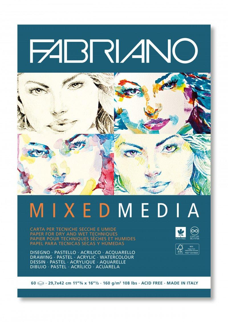 FABRIANO  Fabriano Mixed Media Kunstpapier 60 Blätter 