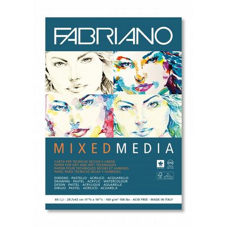 FABRIANO  Fabriano Mixed Media papier d'art 60 feuilles 