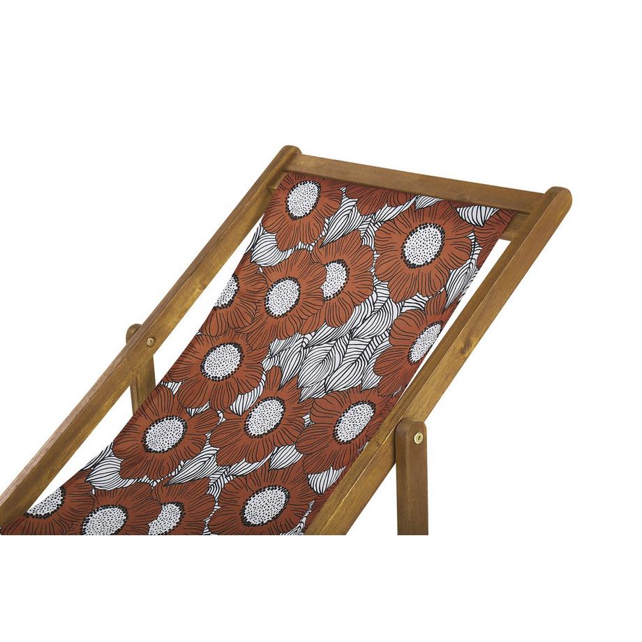 Beliani Set mit 2 klappbaren Liegestühlen aus Stoff Modern ANZIO  