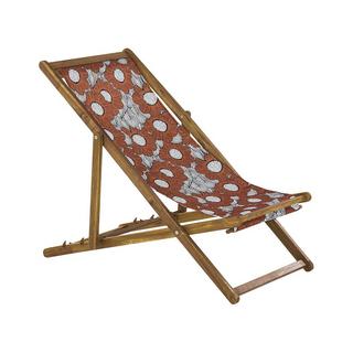 Beliani Set di 2 sedie a sdraio pieghevoli en Tessuto Moderno ANZIO  