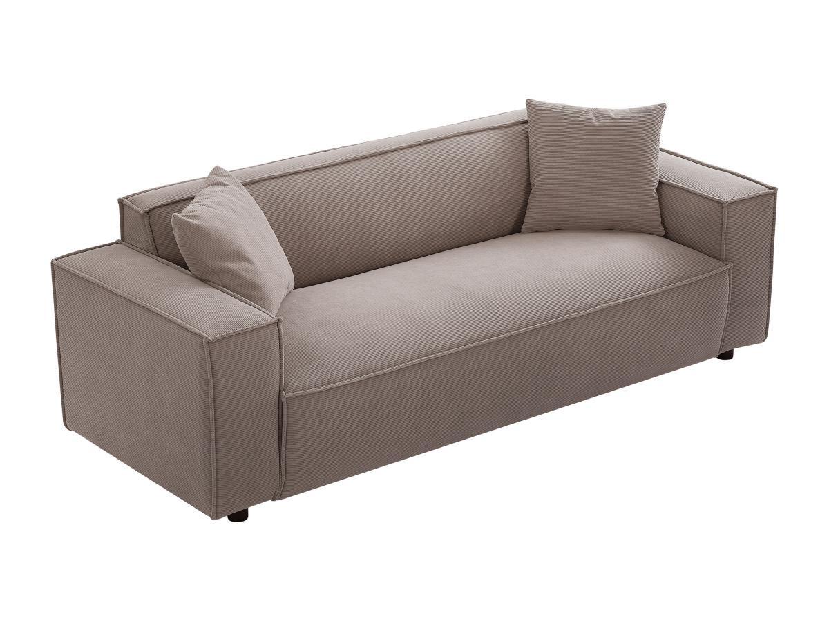 PASCAL MORABITO Sofa 3-Sitzer - Cord - Grau - BORORE  