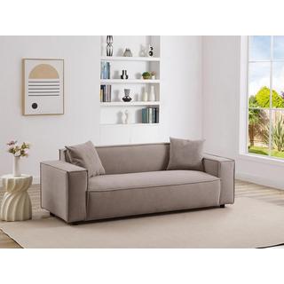 PASCAL MORABITO Sofa 3-Sitzer - Cord - Grau - BORORE  