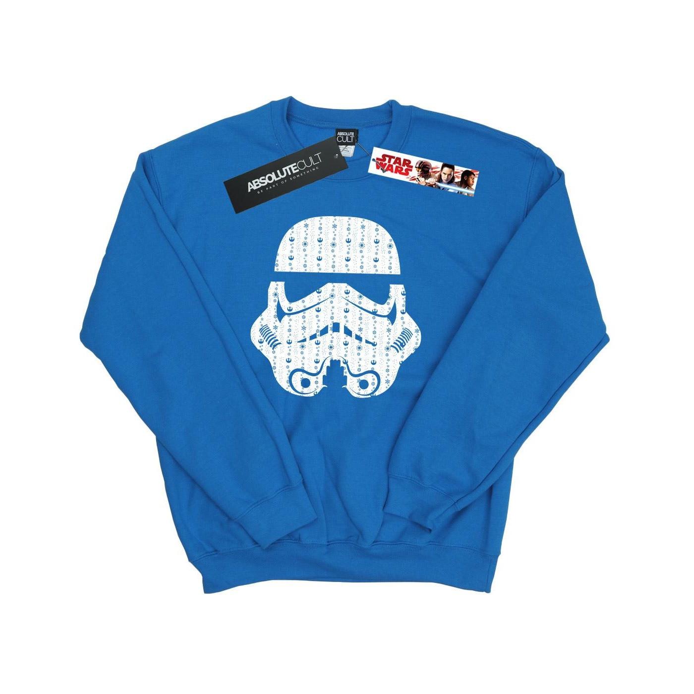 Image of Christmas Stormtrooper Helmet Sweatshirt Herren Königsblau L