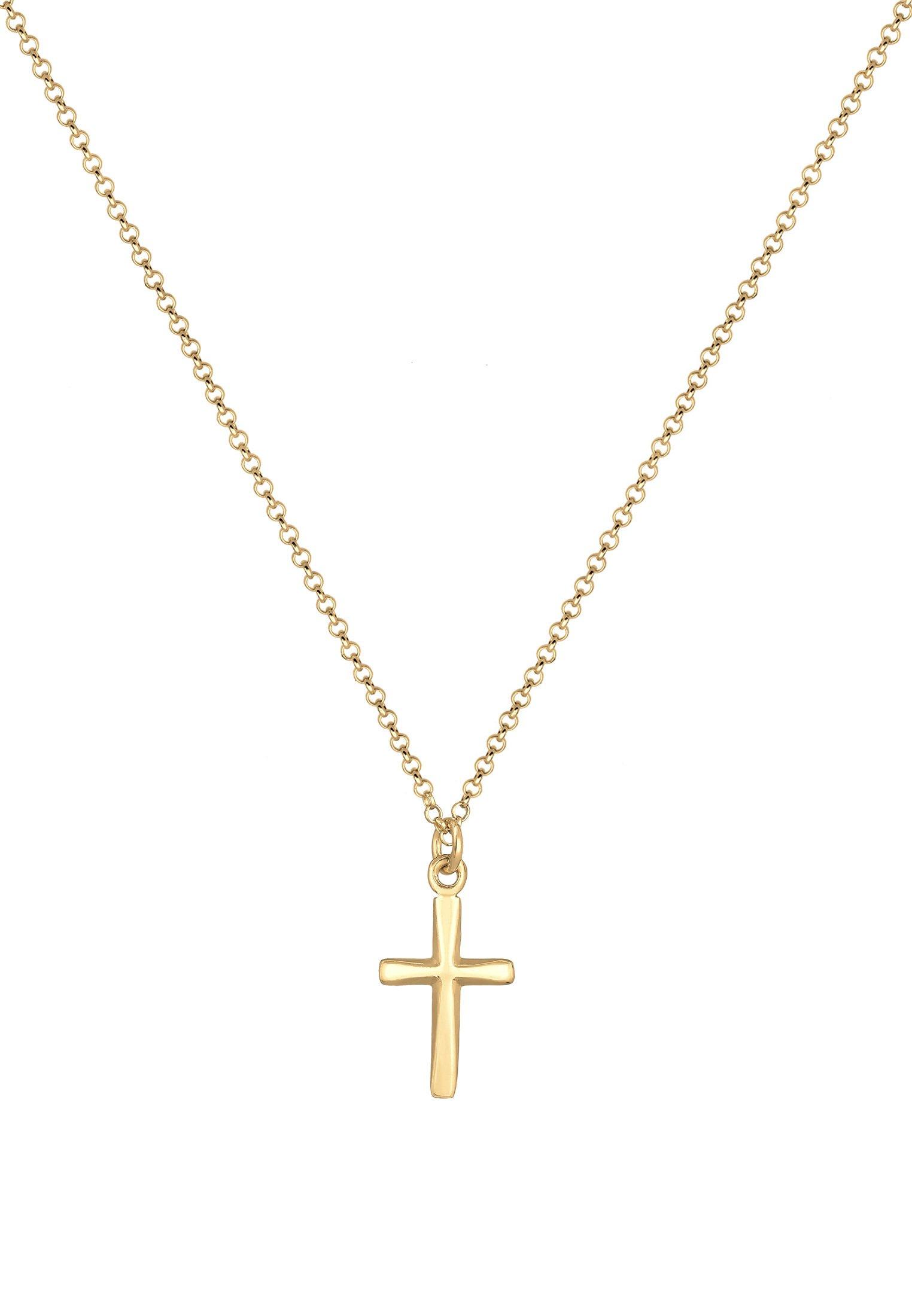 Elli  Collier Pendentif Croix En Filigrane 