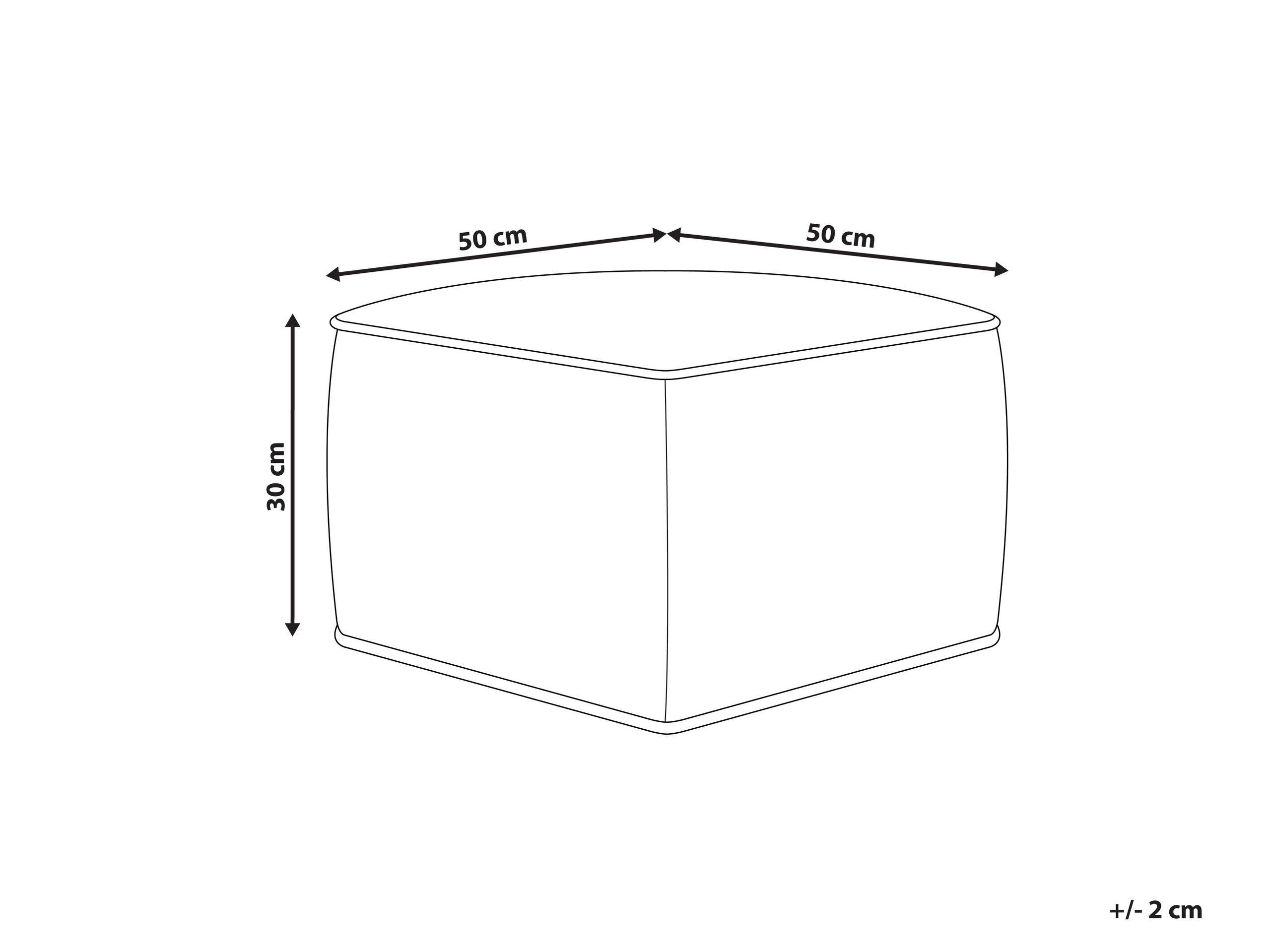 Beliani Pouf en Velluto Classico DAREYN  