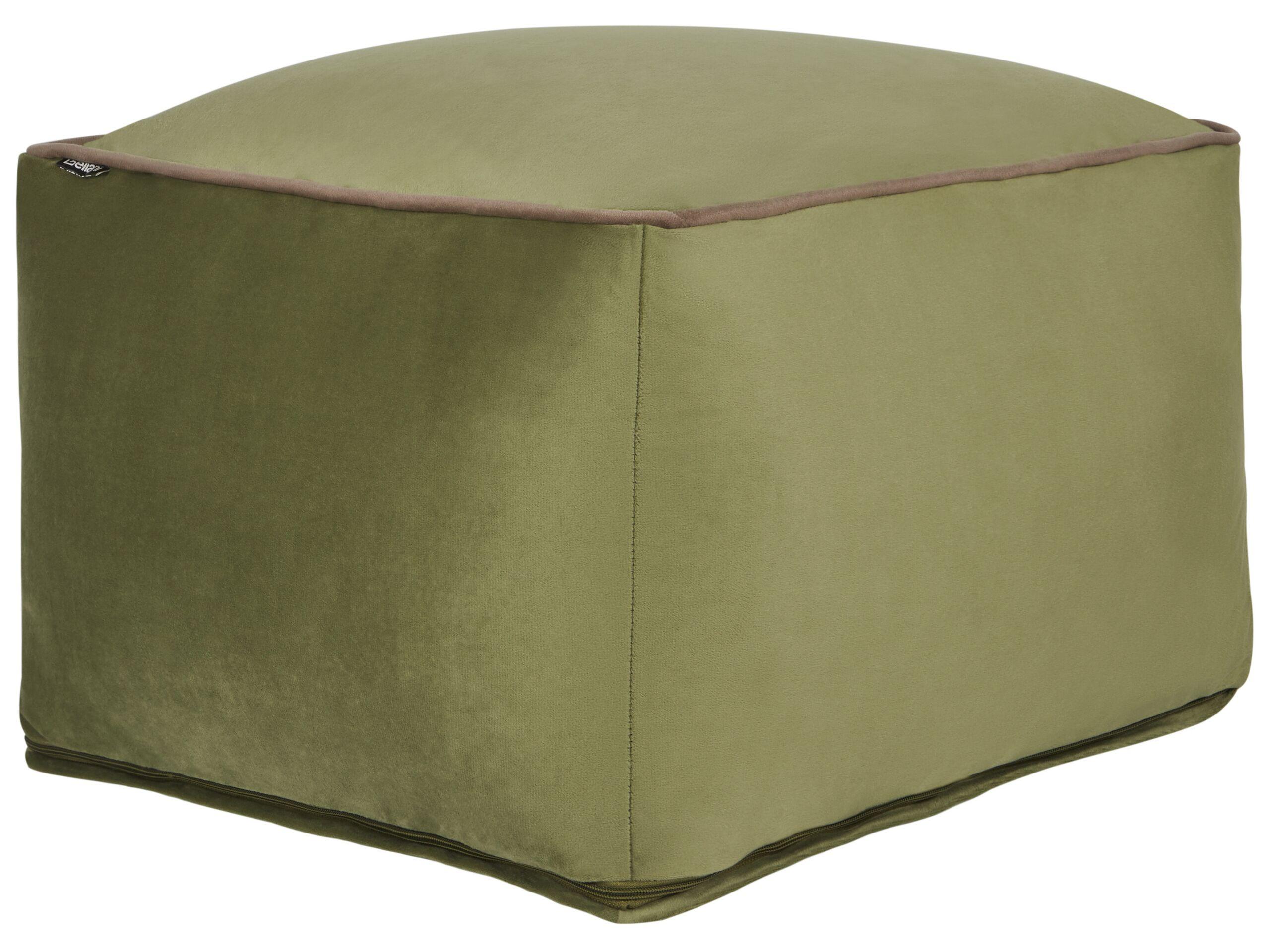 Image of Pouf aus Samtstoff Klassisch DAREYN Pouf aus Samtstoff Klassisch DAREYN