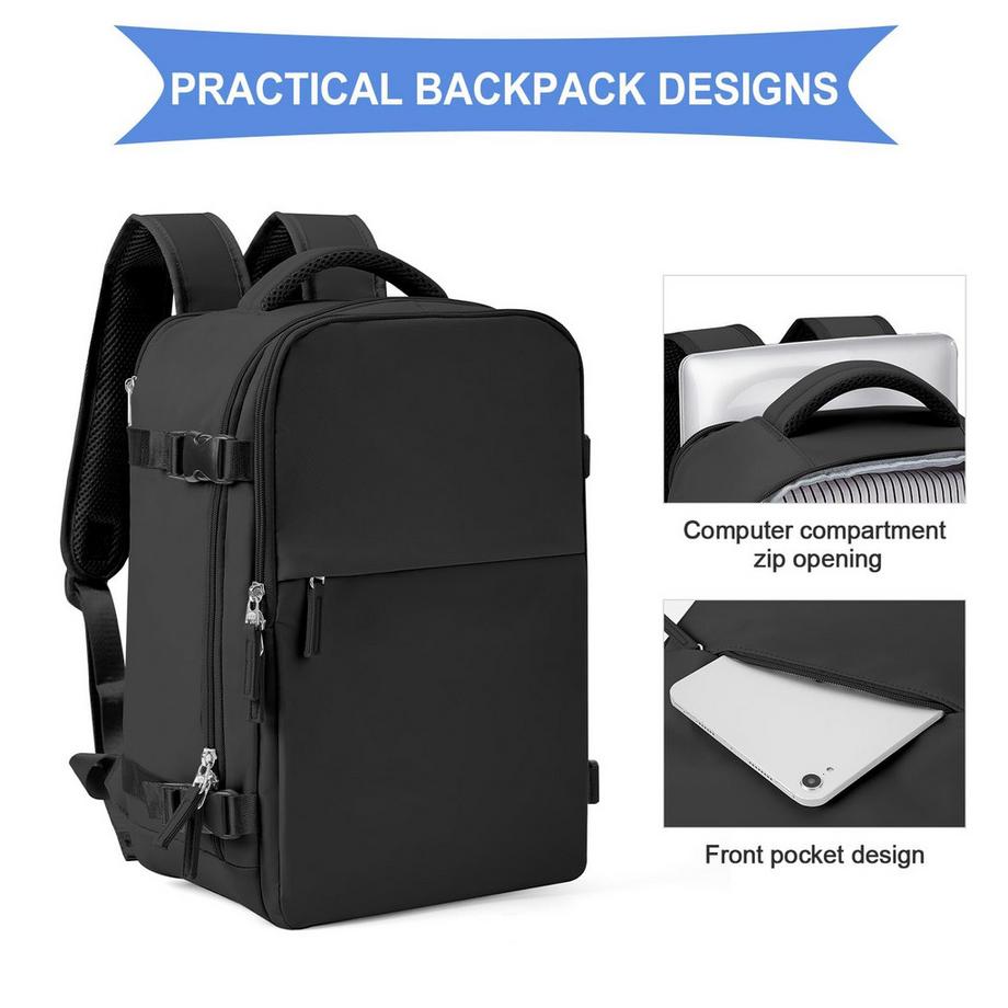 Only-bags.store Wasserdichter Laptop Reiserucksack für Flugzeug Handgepäck  