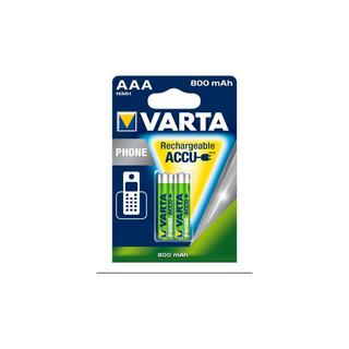 VARTA  Batteria ricaricabile Ni-MH AAA | 1,2 V DC | 750 mAh | precaricata | 2 schede di memoria 