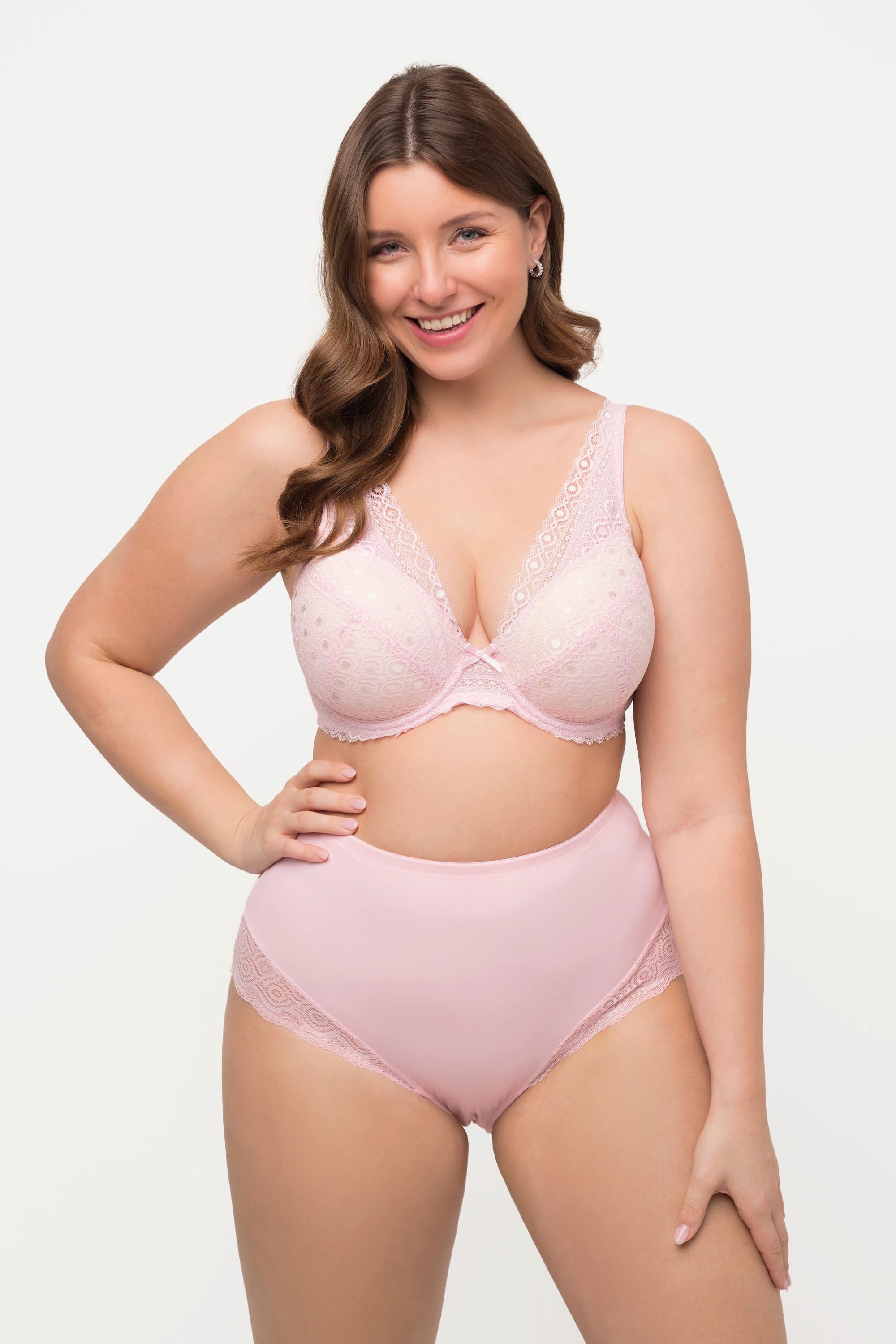 Ulla Popken  Culotte maxi en microfibres, avec dentelle 