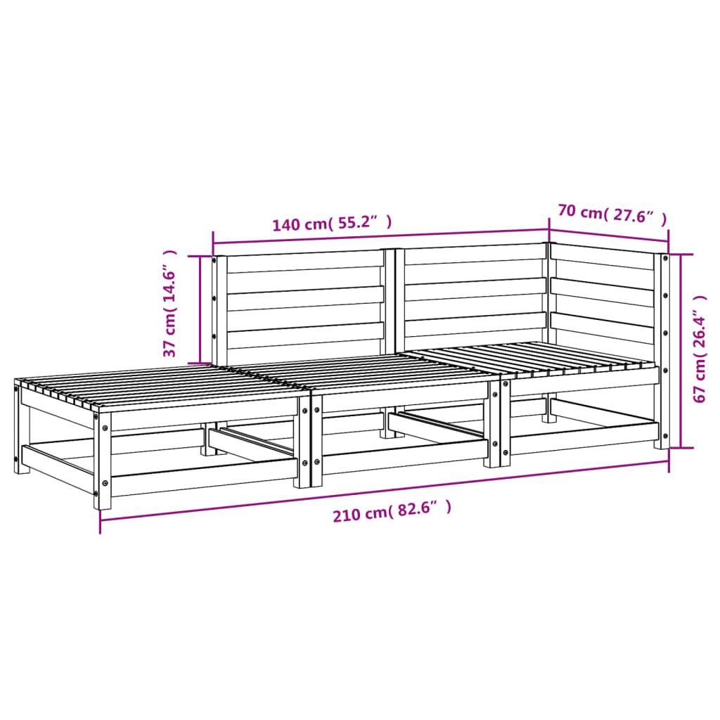 VidaXL Gartensofa douglasienholz  