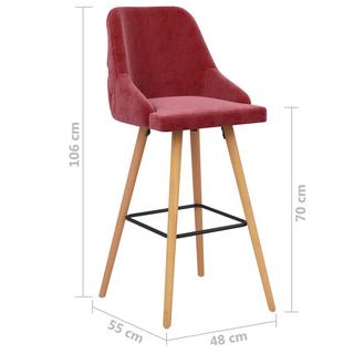 VidaXL Chaise de bar velours  