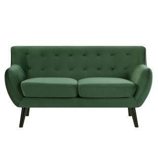 Vente-unique Sofa 2-Sitzer - Samt - Tannengrün - SERTI  