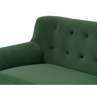 Vente-unique Sofa 2-Sitzer - Samt - Tannengrün - SERTI  