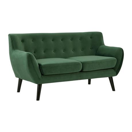 Vente-unique Sofa 2-Sitzer - Samt - Tannengrün - SERTI  