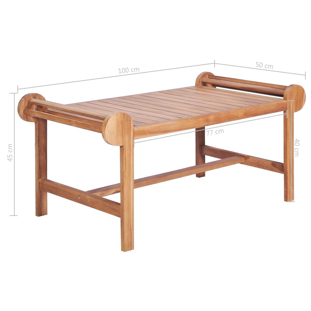 VidaXL Table de jardin teck  