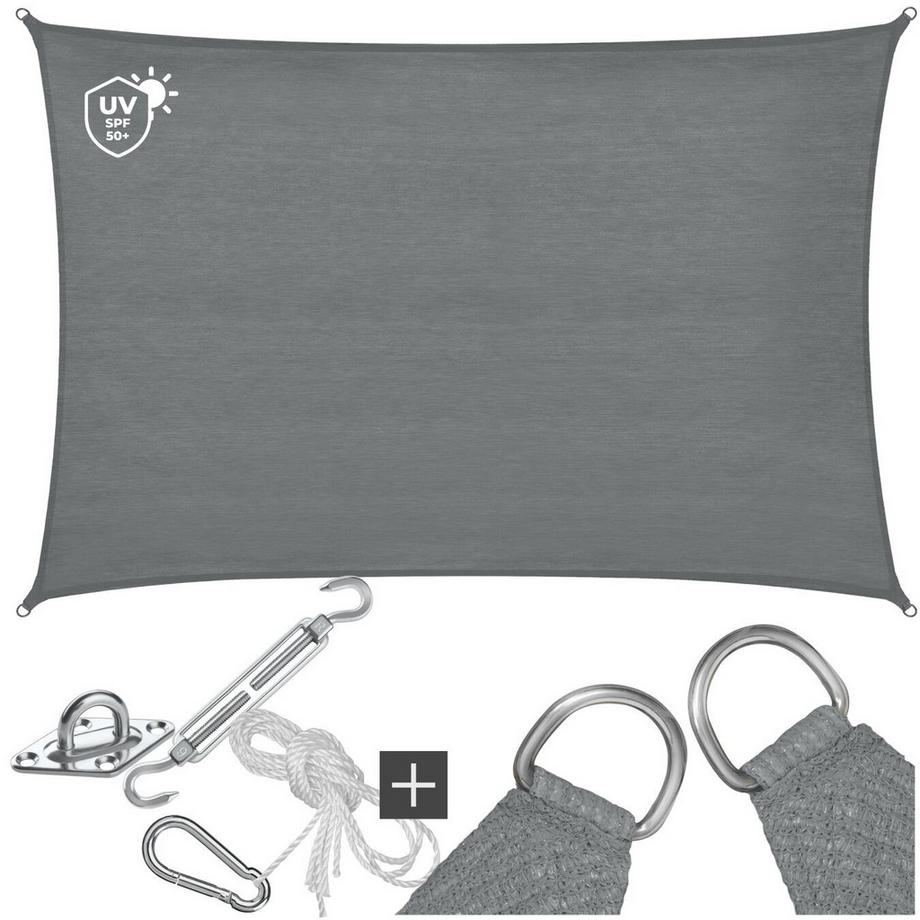 Voile d’ombrage SUNNY HDPE de 185 g/m² et protection UV à 87 %