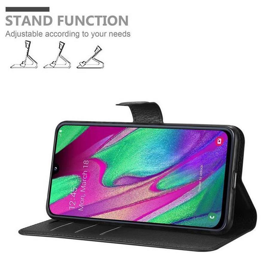 Cadorabo  Housse compatible avec Samsung Galaxy A40 - Coque de protection avec fermeture magnétique, fonction de support et compartiment pour carte 