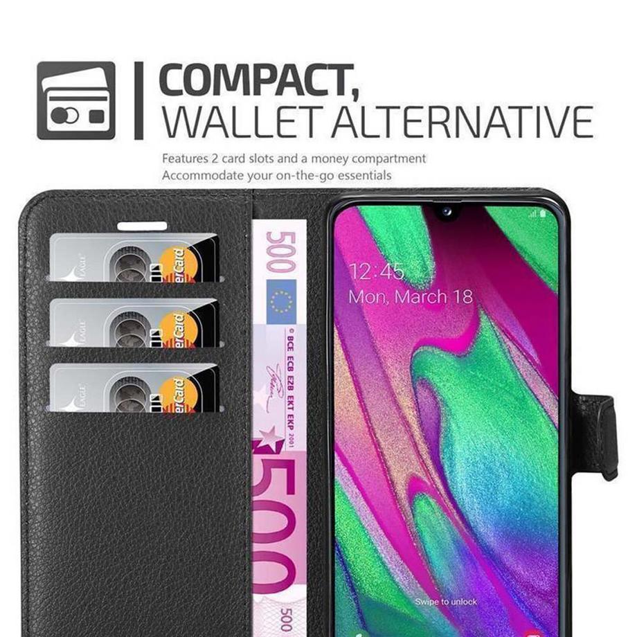 Cadorabo  Housse compatible avec Samsung Galaxy A40 - Coque de protection avec fermeture magnétique, fonction de support et compartiment pour carte 