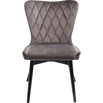 Chaise Black Marshall Velvet Gris