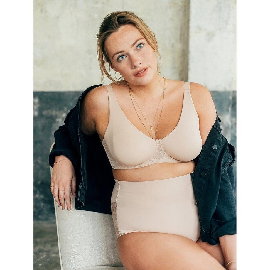 La Redoute Collections Soutien-gorge Minimiseur Microfibre et Dentelle  