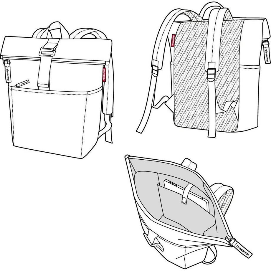 reisenthel  Rolltop Backpack Black 
