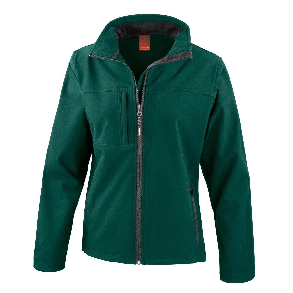 Image of Softshell Mulitfunktionsjacke, 3lagig, Wasserabweisend, Winddicht, Atmungsaktiv Damen Grün XL