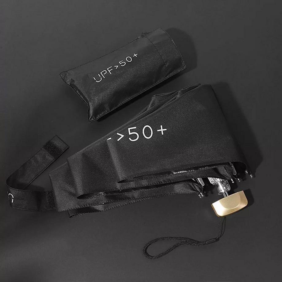 eStore  Mini-Regenschirm mit UV-Schutz - Schwarz 