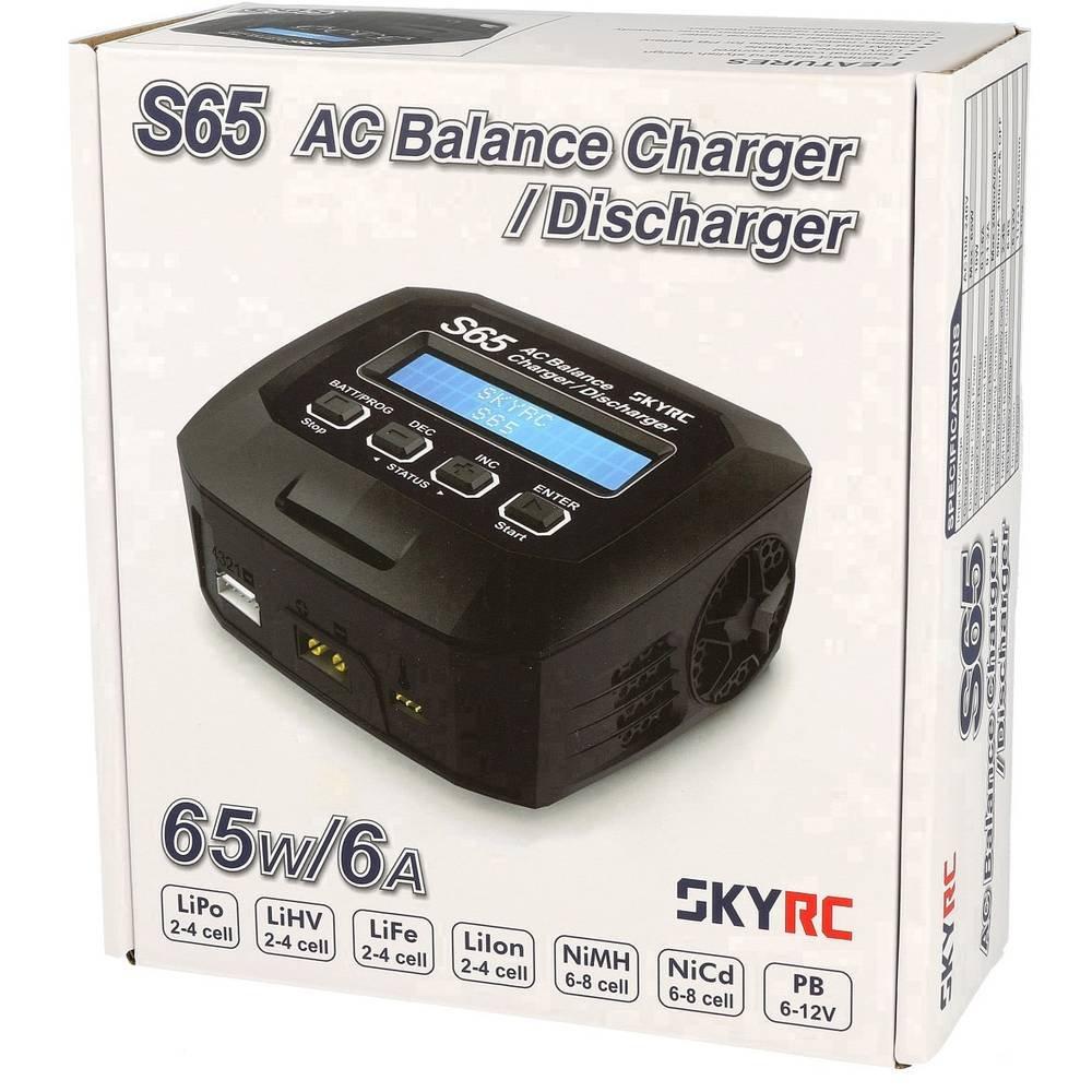 SKYRC  S65 Caricabatterie multifunzione per modellismo 6 A LiPo, LiFePO, LiIon, LiHV 