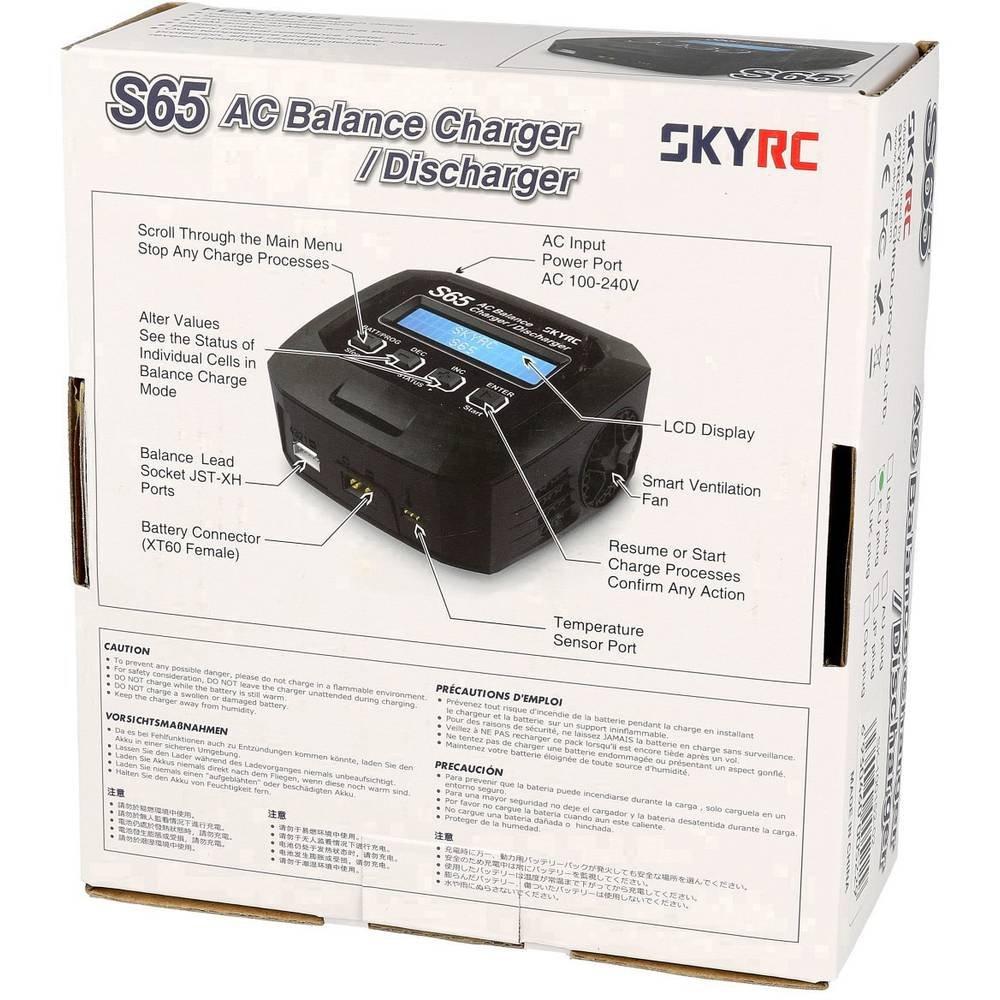 SKYRC  S65 Caricabatterie multifunzione per modellismo 6 A LiPo, LiFePO, LiIon, LiHV 