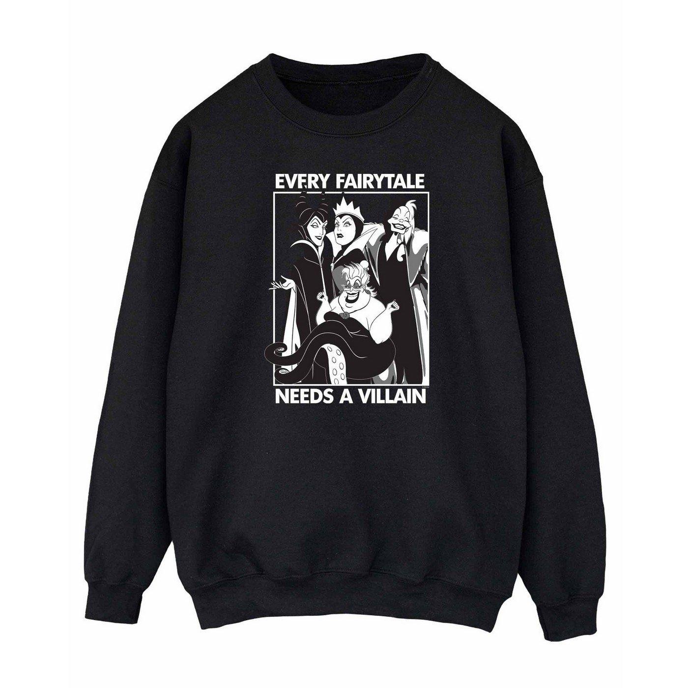 Image of Every Fairy Tale Needs A Villain Sweatshirt Damen Schwarz XXL