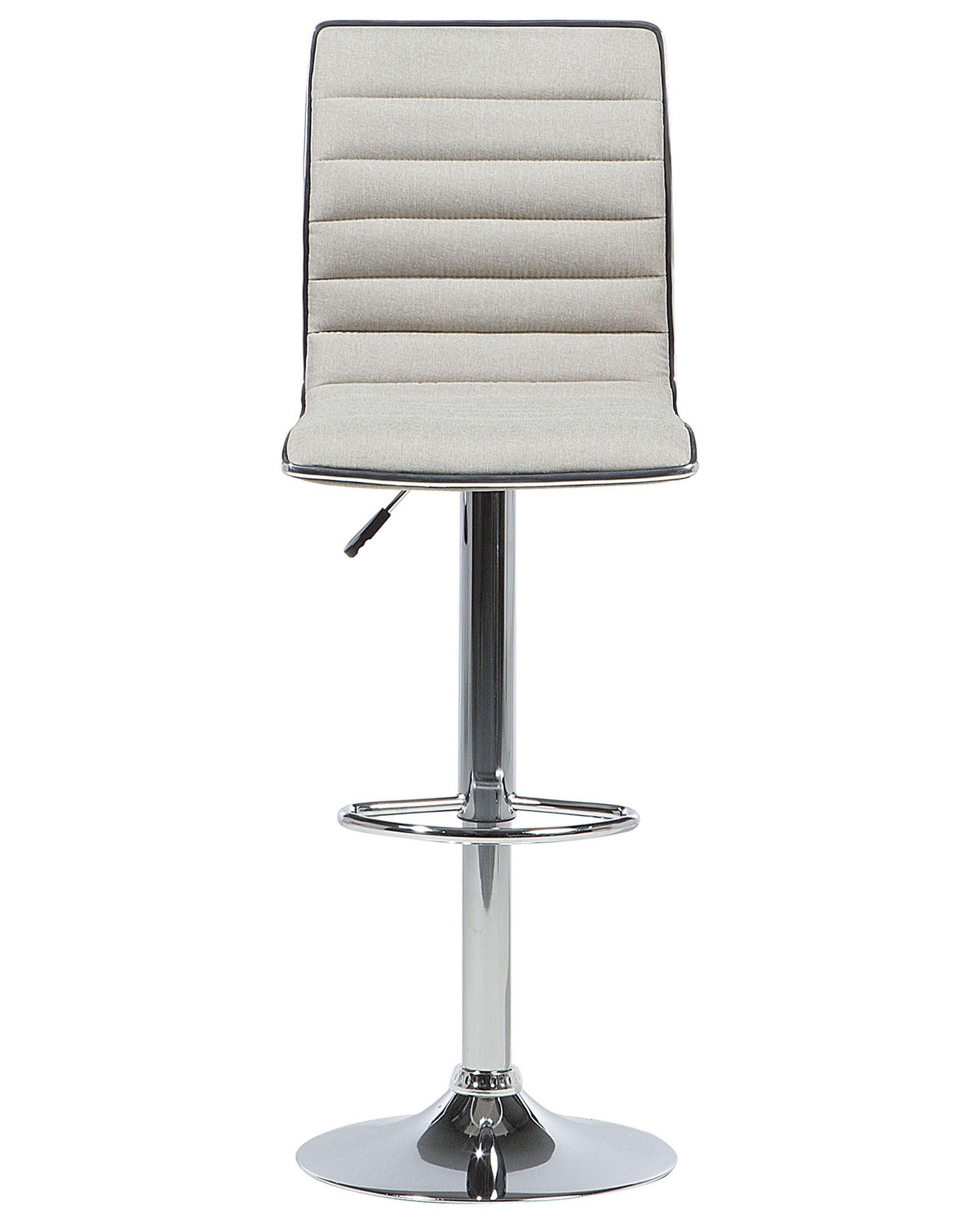 Beliani Set mit 2 Barstühlen aus Stoff Modern LUCERNE  