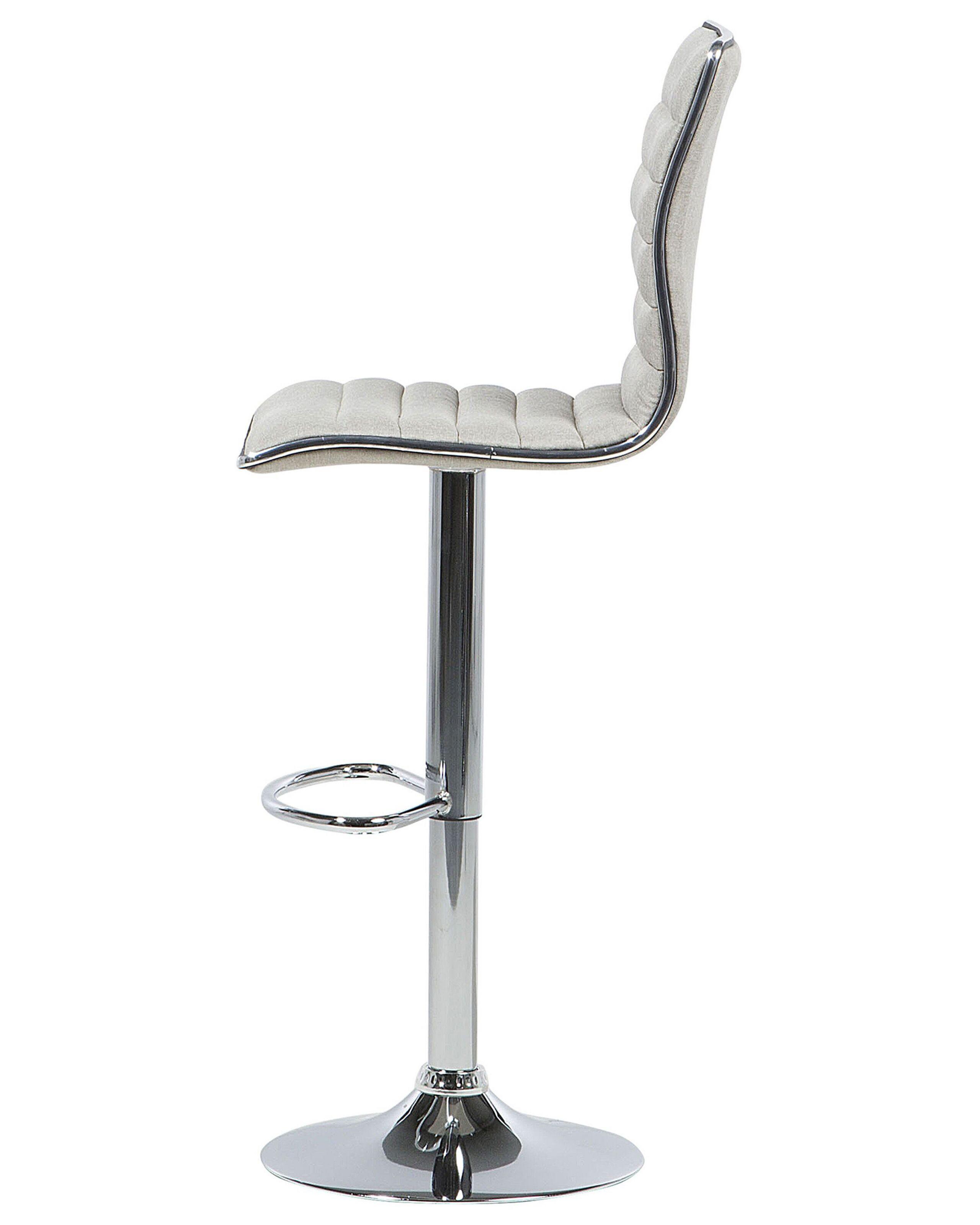 Beliani Set mit 2 Barstühlen aus Stoff Modern LUCERNE  