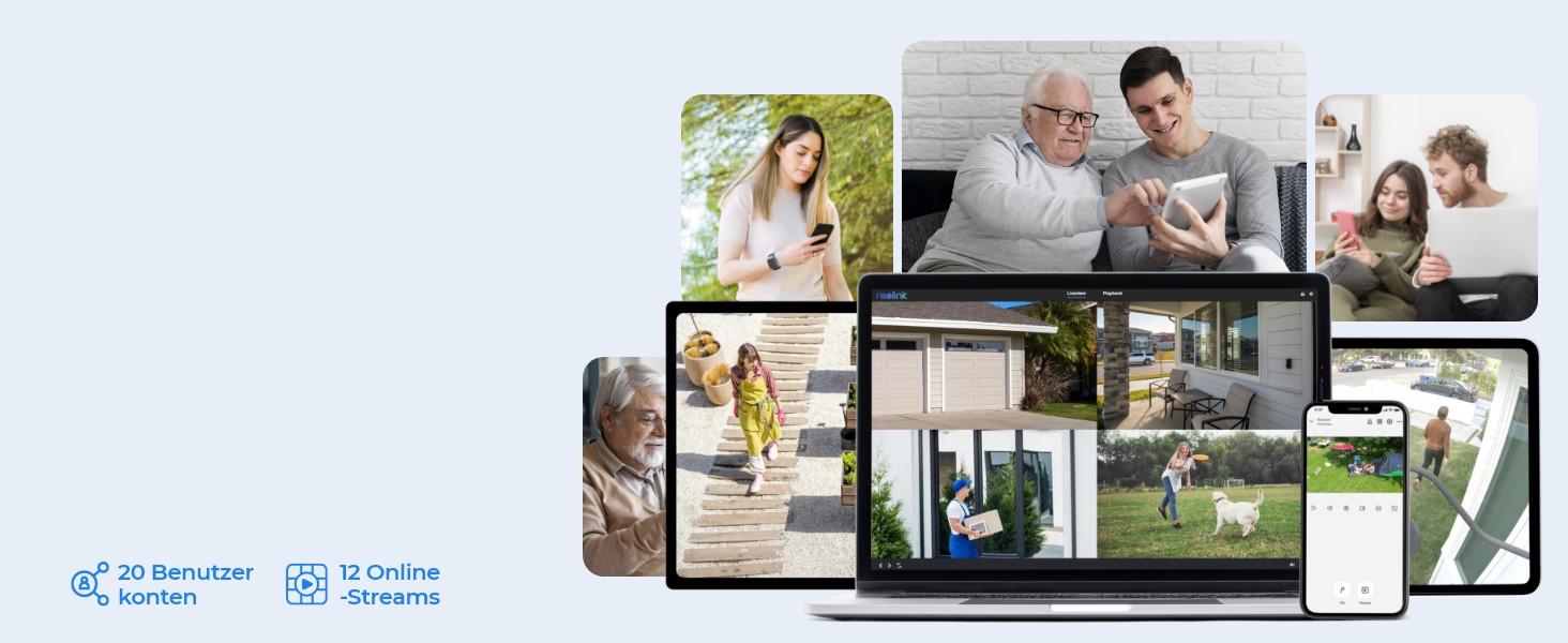 Reolink  Reolink NVS8- 5MB4 Système de sécurité 4 caméras 