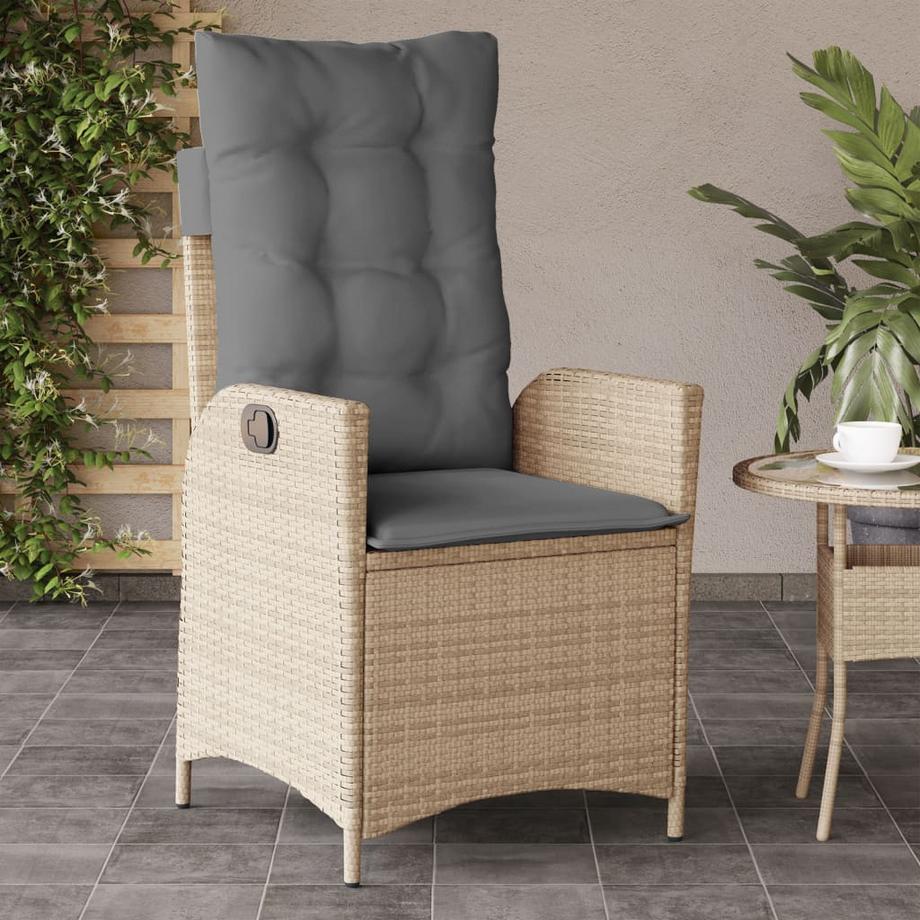 VidaXL Gartensessel verstellbar poly-rattan  